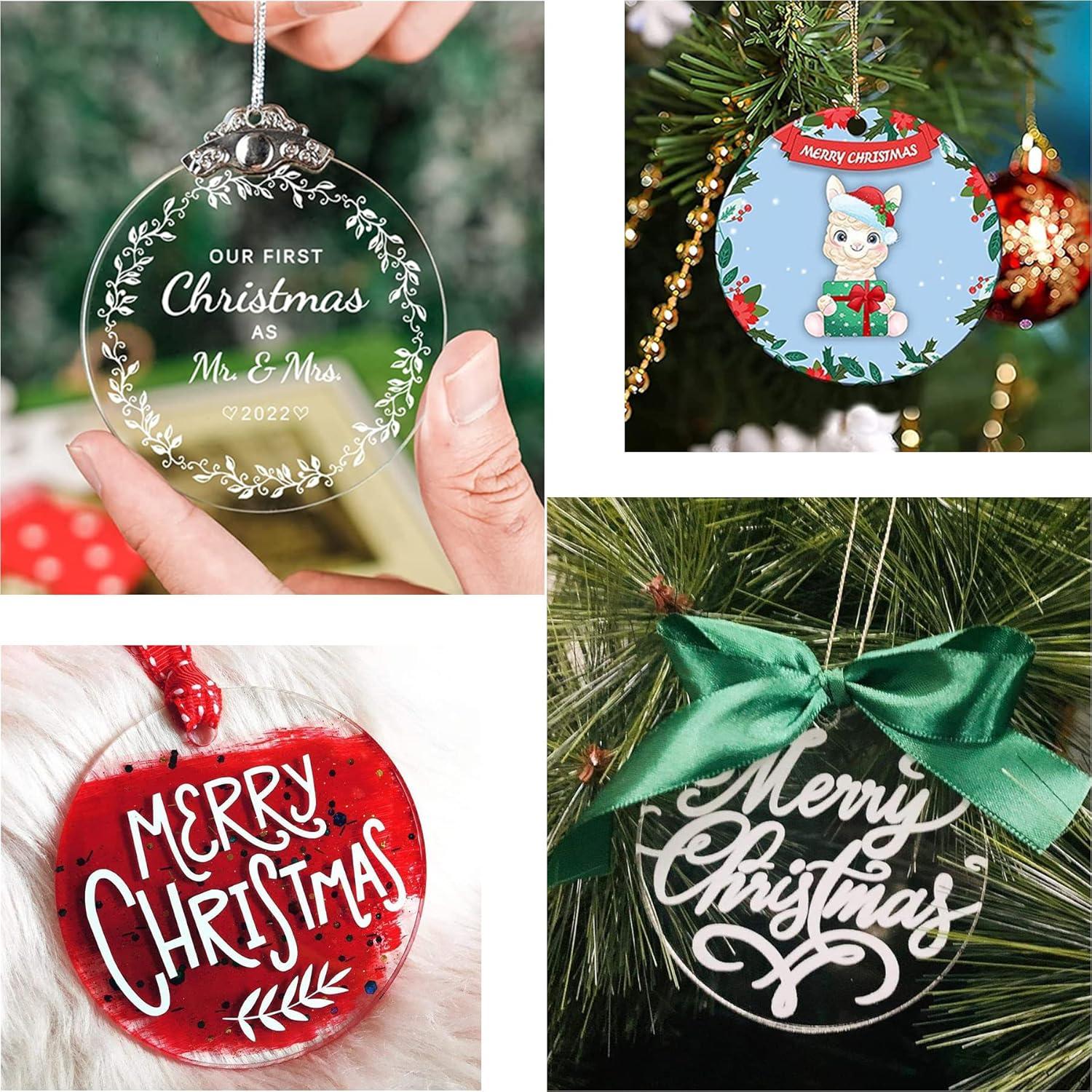 Moldes de Silicona Redondos PEVOGON 4 Pcs 7.62 cm Navidad