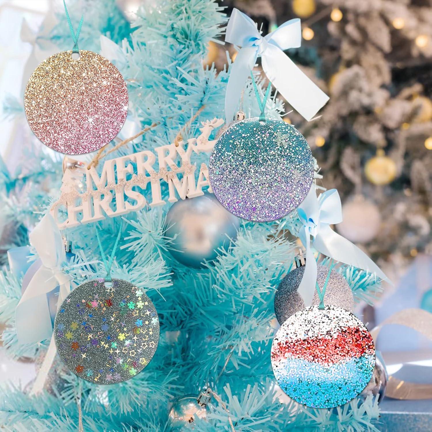 Moldes de Silicona Redondos PEVOGON 4 Pcs 7.62 cm Navidad