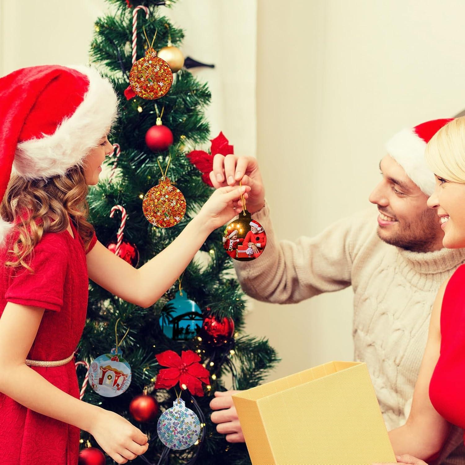 Moldes de Silicona para Resina Mifoci 24 Pcs Navidad Azul