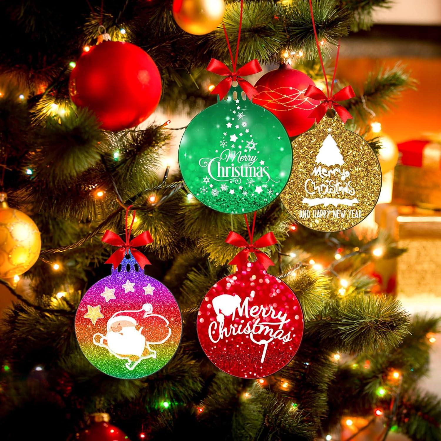 6 Moldes de Silicona para Resina Navidad ROADPLUM Redondos