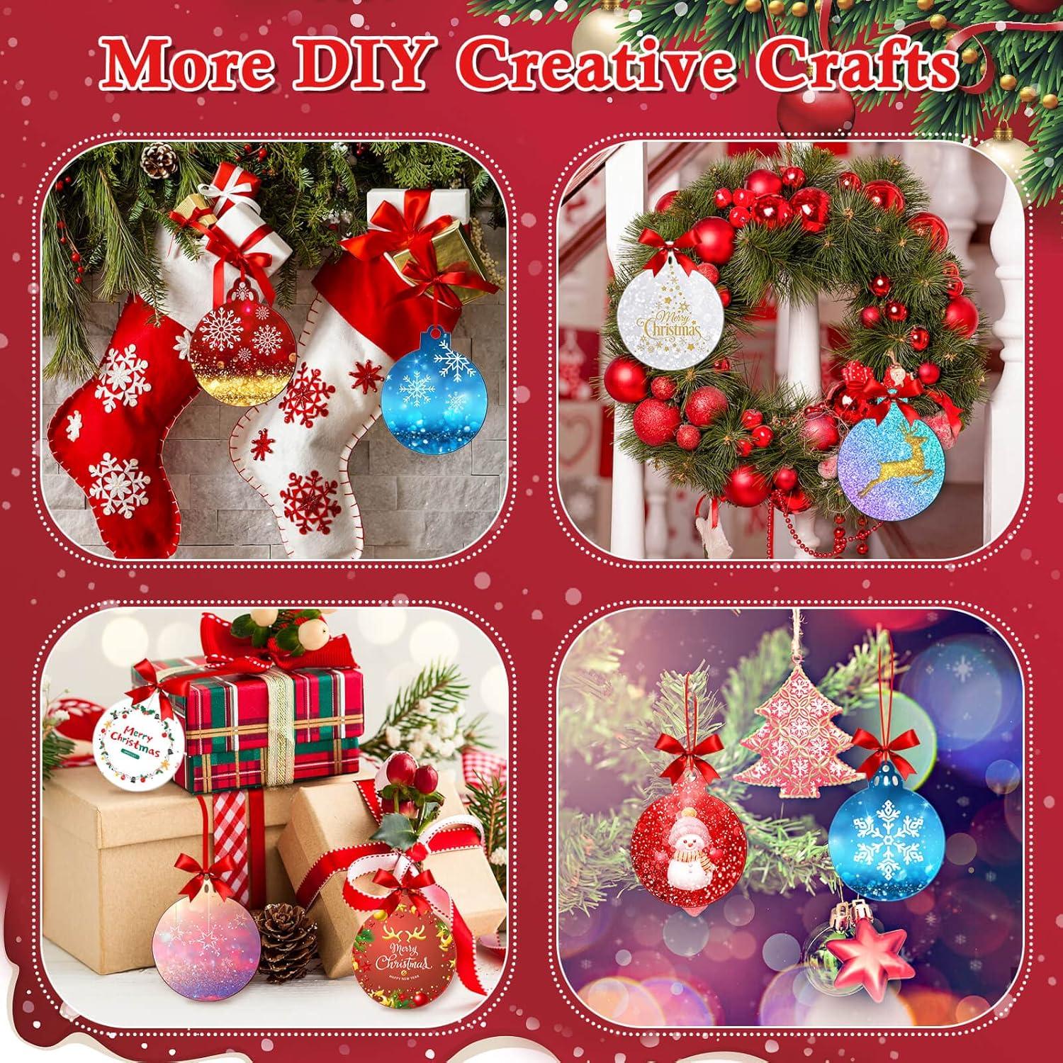 6 Moldes de Silicona para Resina Navidad ROADPLUM Redondos