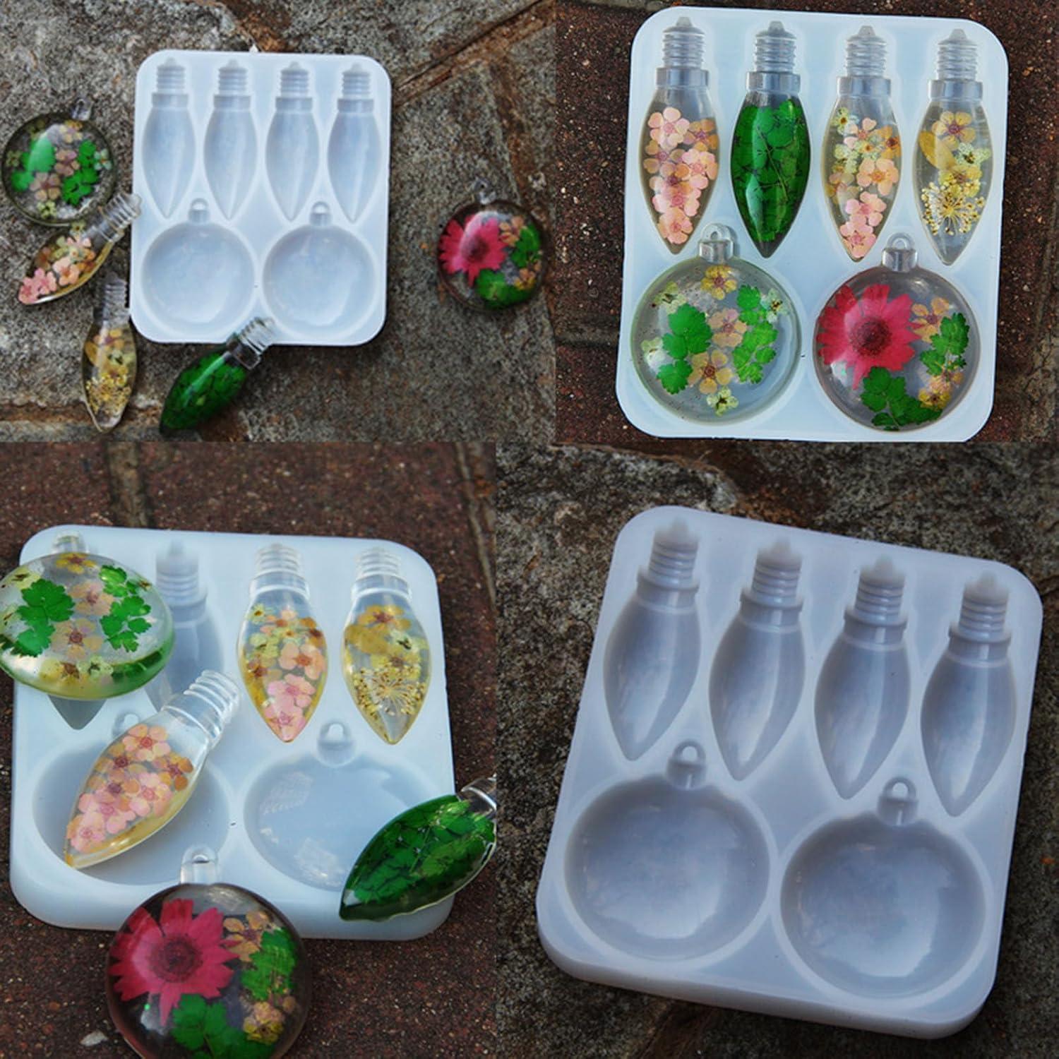 Molde de Silicona Redondo Saccgt para Colgantes de Bombilla