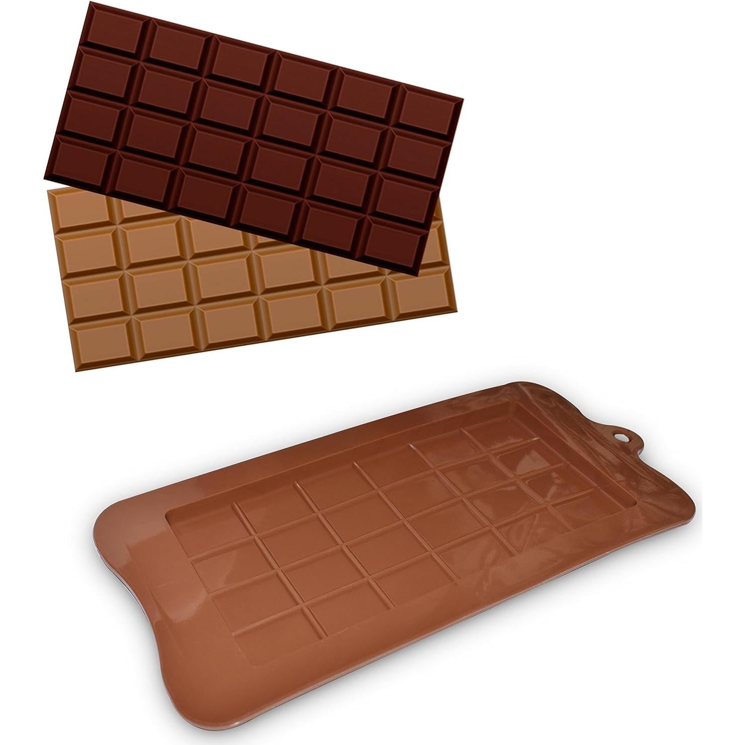 Moldes de Chocolate Desmontables homEdge, Set de 4 Silicona