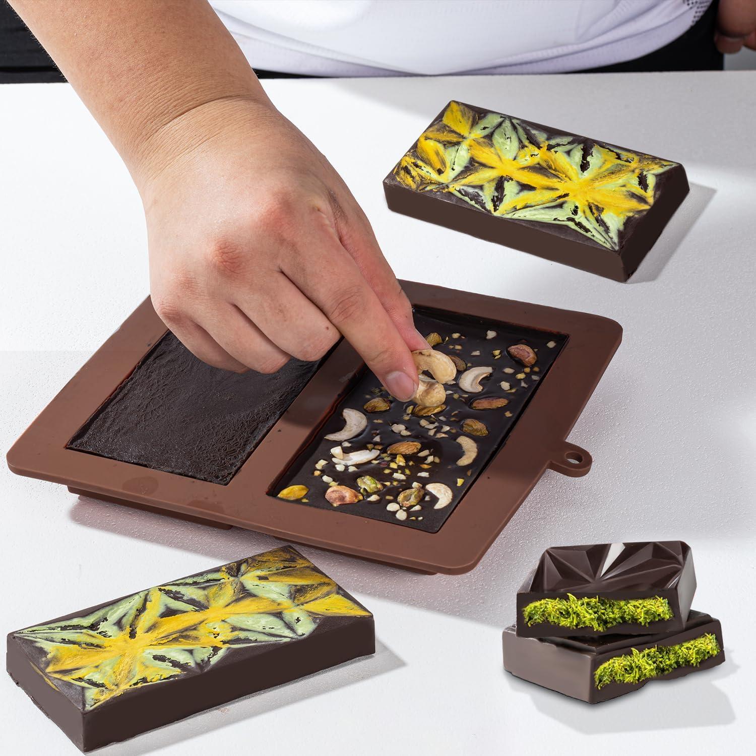 Molde de Chocolate Profundo UWILLION 2.54 cm Marrón Geométrico