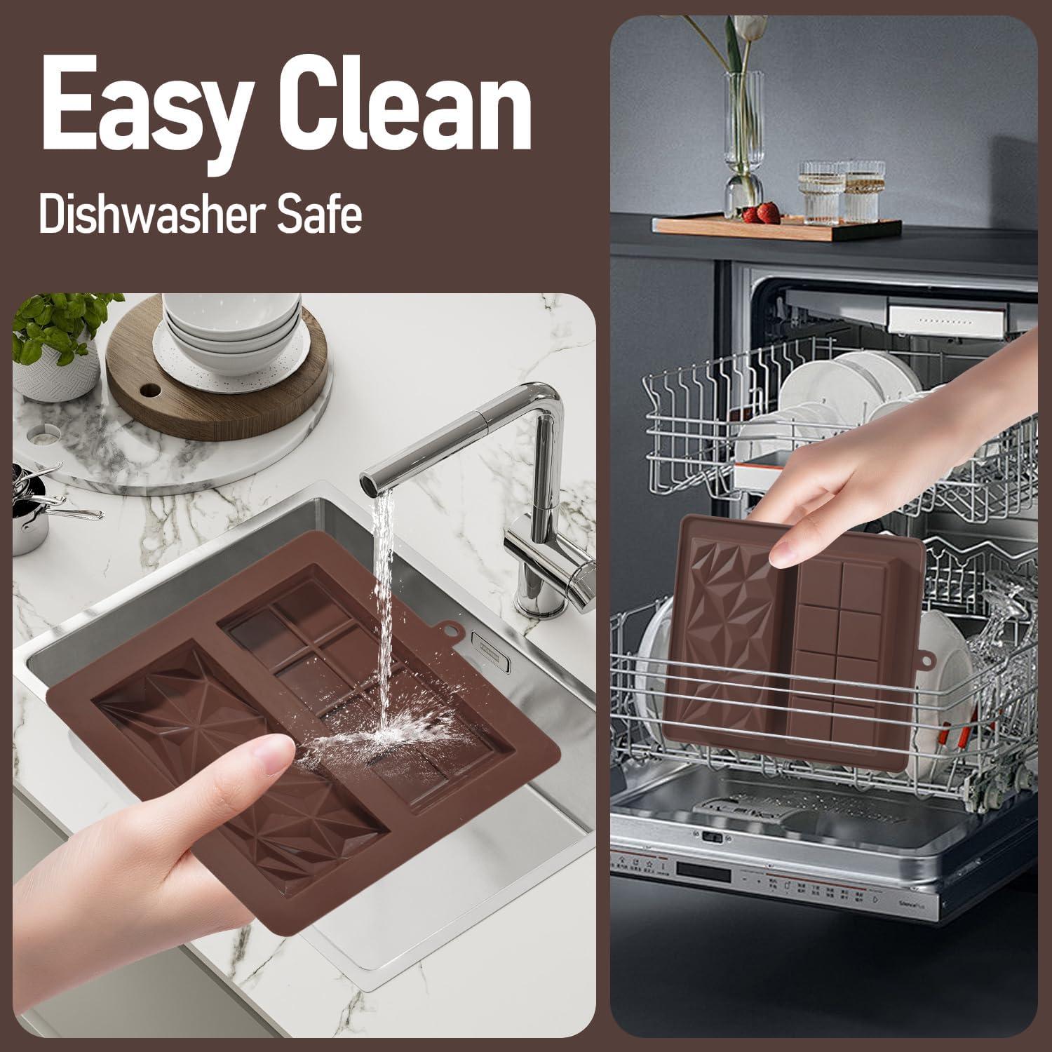 Molde de Chocolate Profundo UWILLION 2.54 cm Marrón Geométrico