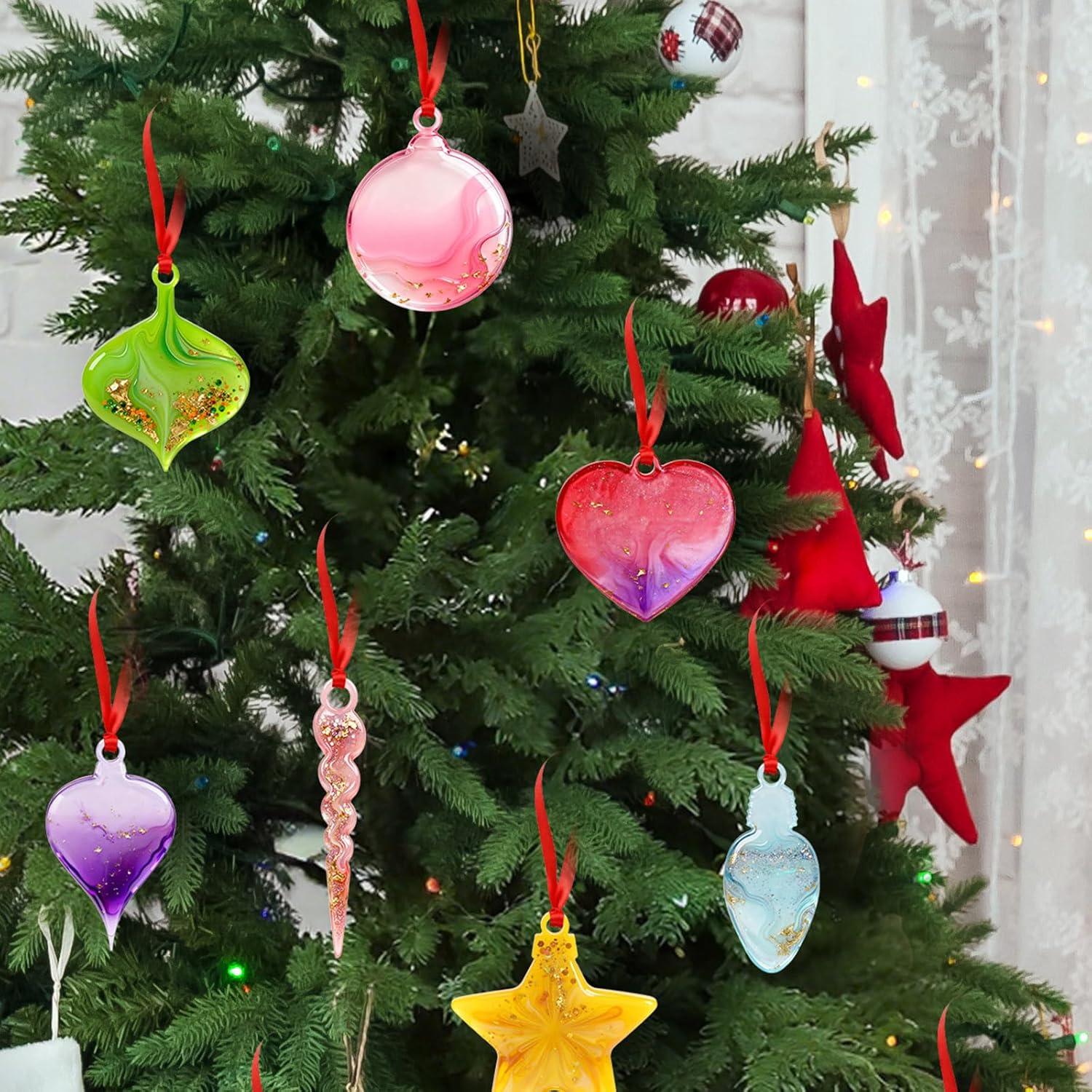 Moldes de Silicona para Colgantes de Navidad KINYFY - 2 Pcs