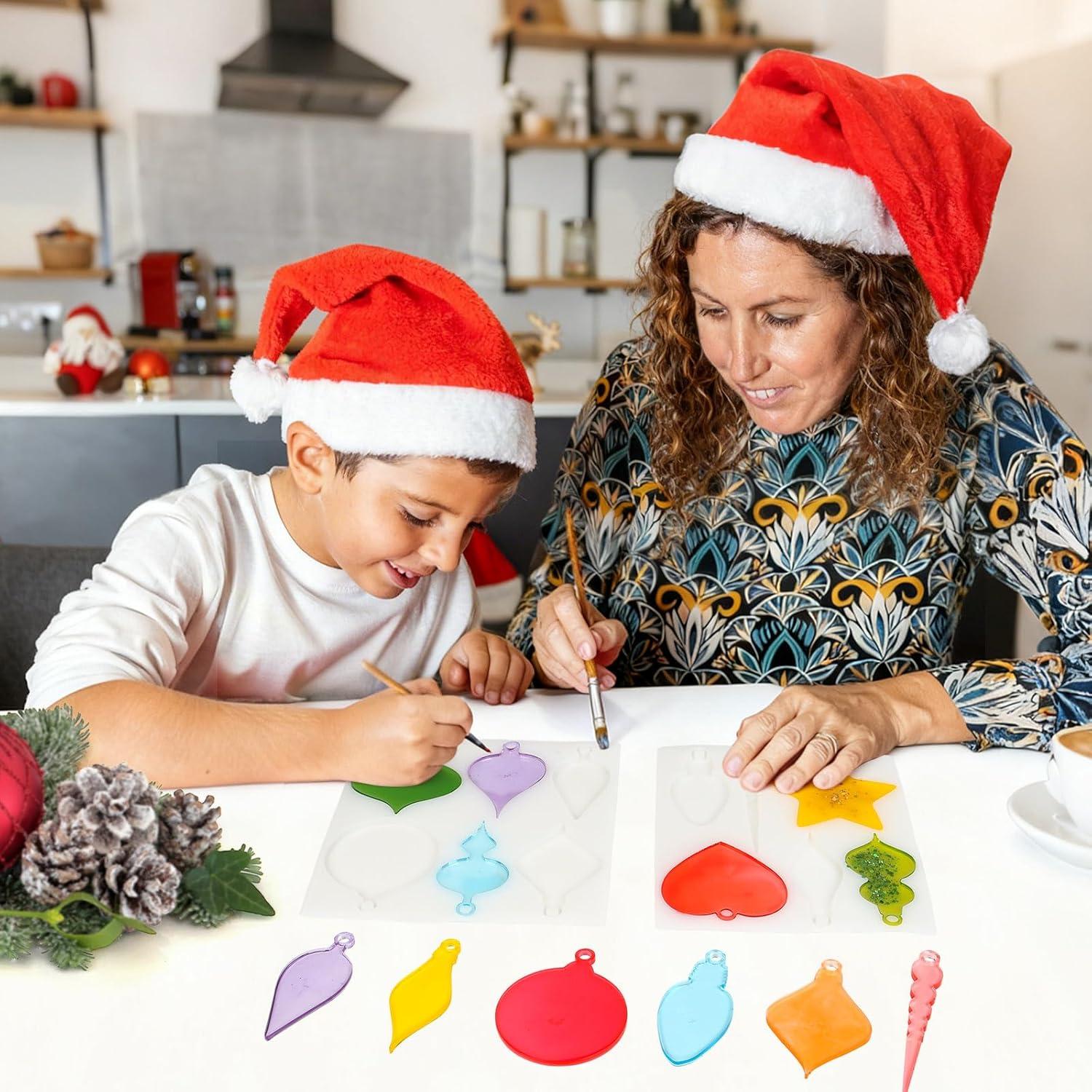 Moldes de Silicona para Colgantes de Navidad KINYFY - 2 Pcs