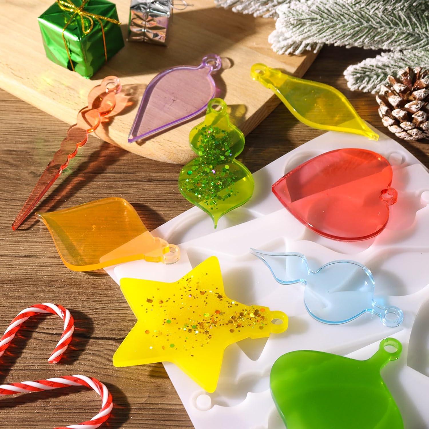 Moldes de Silicona para Colgantes de Navidad KINYFY - 2 Pcs