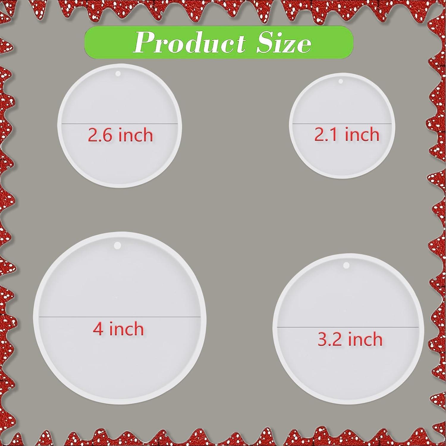 Moldes de Resina Actvty para Adornos de Navidad 4 Pcs