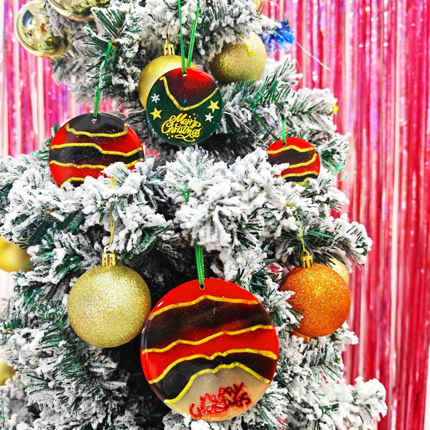 Moldes de Resina Actvty para Adornos de Navidad 4 Pcs