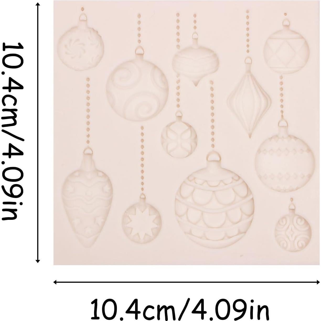 Molde de Silicona Globo Aerostático Navidad WK-29 10.5cm