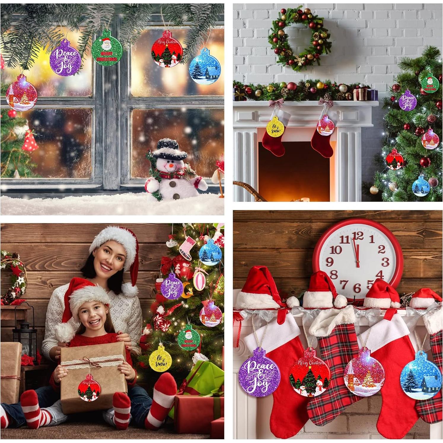 12 Moldes de Silicona para Resina de Navidad Kajaia Redondos