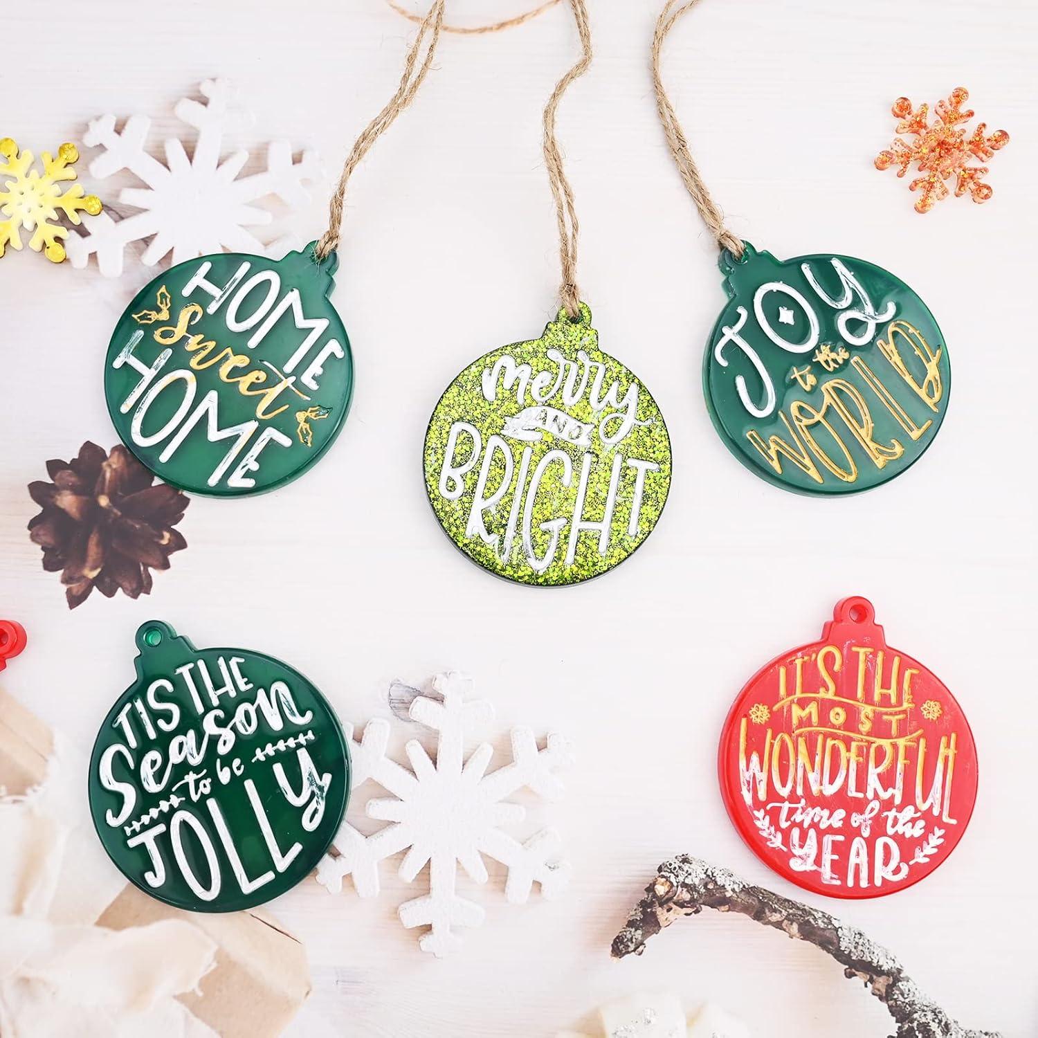 Moldes de Resina de Navidad Actvty - 2 Piezas Silicona 7.24 cm