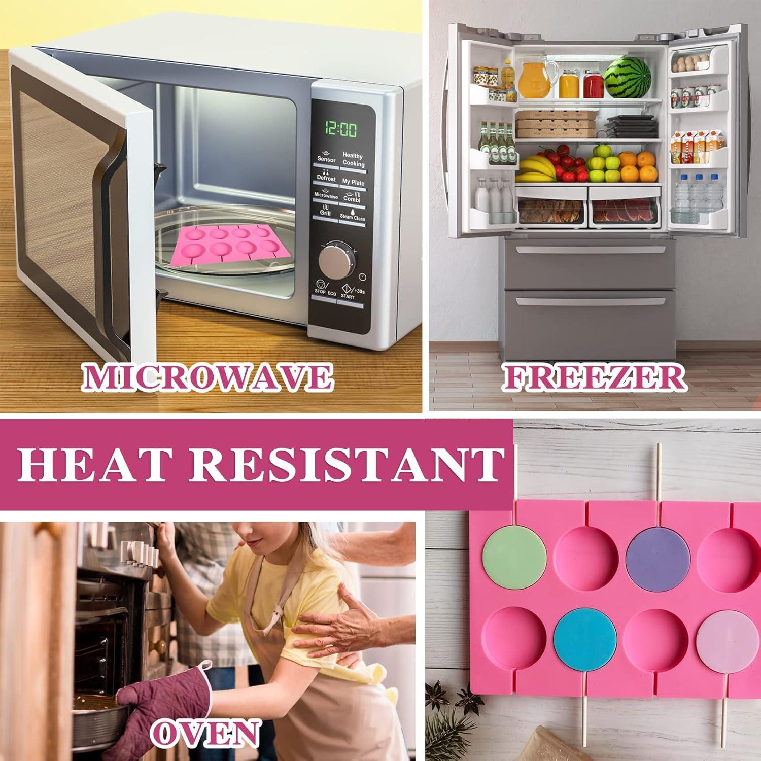 Molde de Silicona para Lollipop Fusang 2Pcs 8 Mini Caramelos