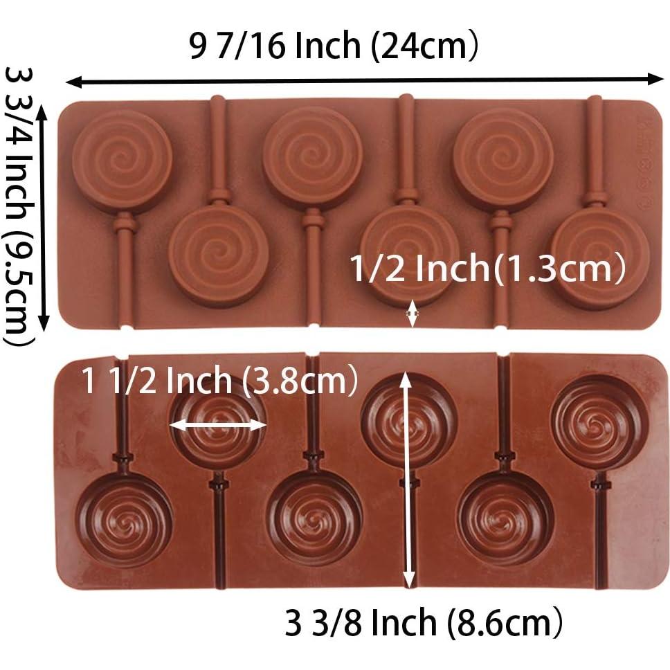 Molde de Silicona Redondo COOKNBAKE para Lollipop y Chocolate