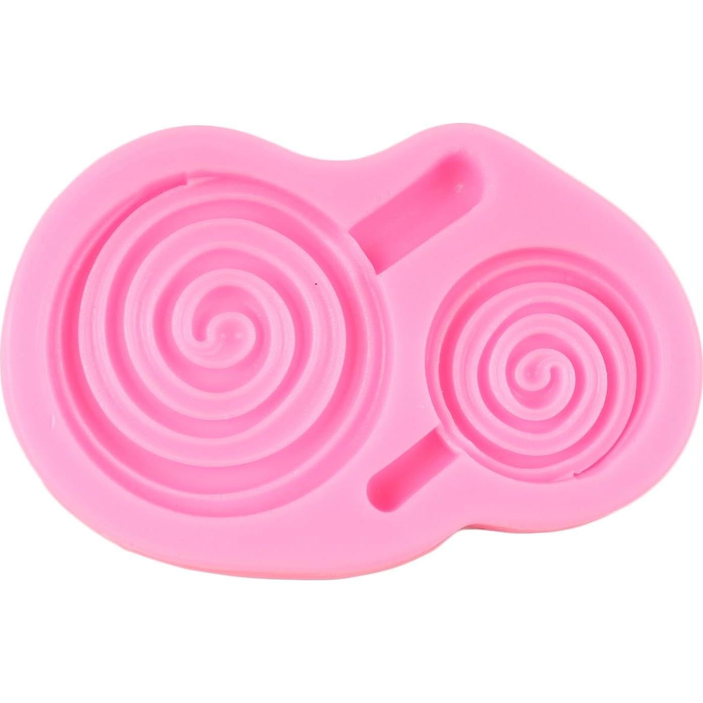 Love Lollipop Fondant Molds Lollipop Silicone Mold for Baby Shower Cake Decoration Chocolate Cupcake Topper Candy Sugar Craft Polymer Clay Gum Paste