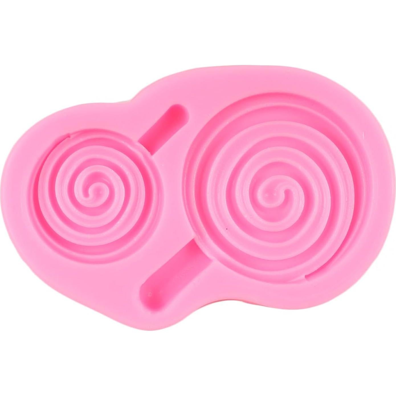 Love Lollipop Fondant Molds Lollipop Silicone Mold for Baby Shower Cake Decoration Chocolate Cupcake Topper Candy Sugar Craft Polymer Clay Gum Paste