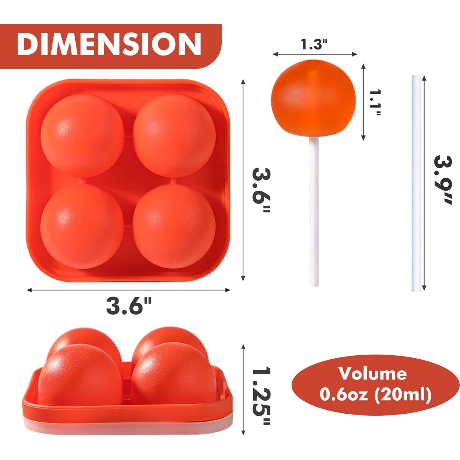 Moldes de Silicona para Lollipop Webake - 3 Piezas con Palitos