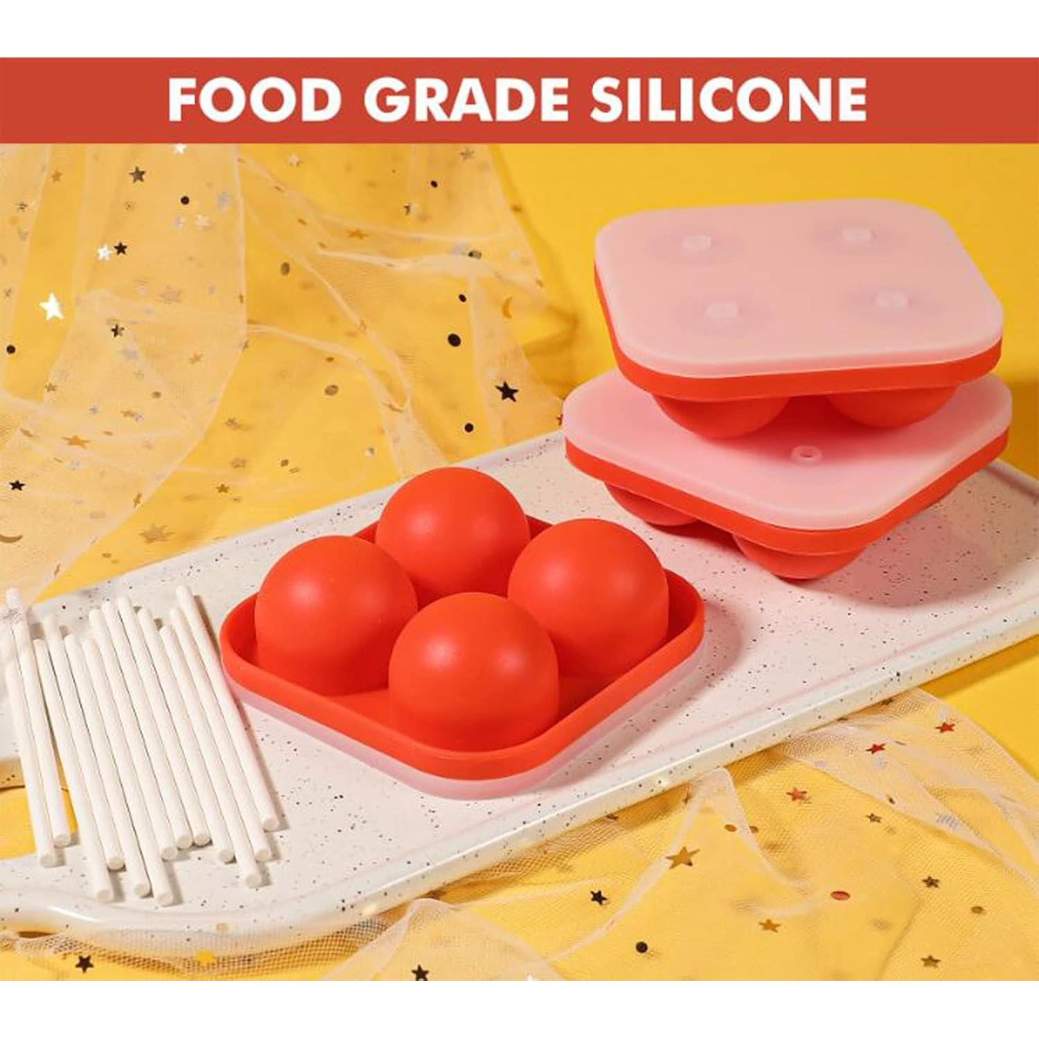 Moldes de Silicona para Lollipop Webake - 3 Piezas con Palitos