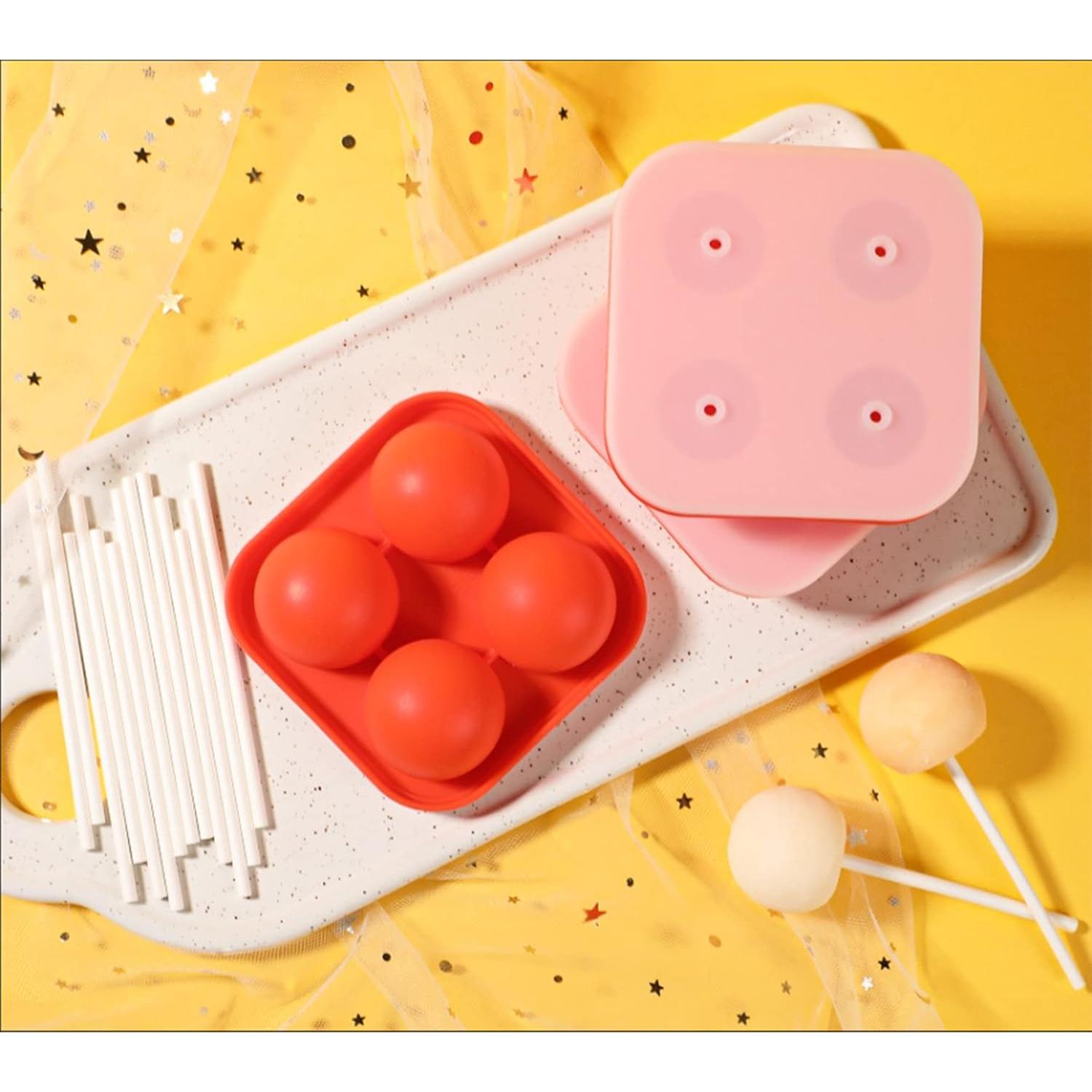 Moldes de Silicona para Lollipop Webake - 3 Piezas con Palitos