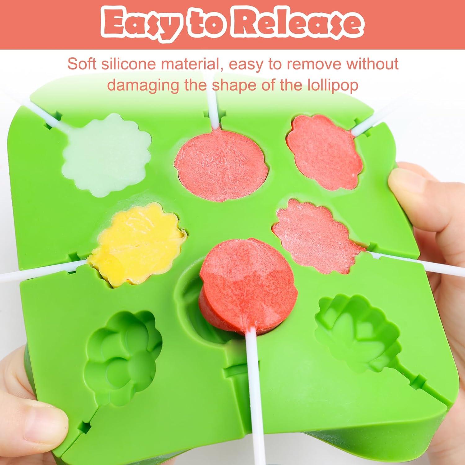 Moldes de Silicona para Lollipop Bettoor - 4 Piezas con 100 Palitos