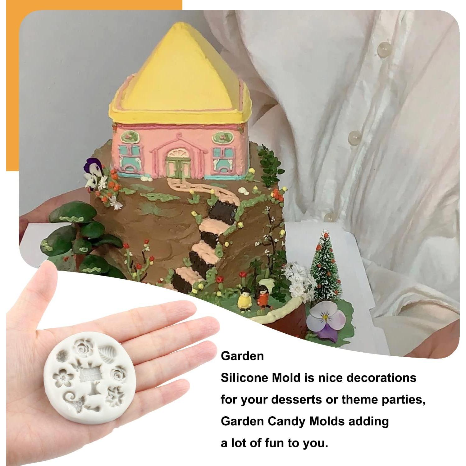 Molde de Silicona Sijiangmold Jardín de Hadas 5 Piezas