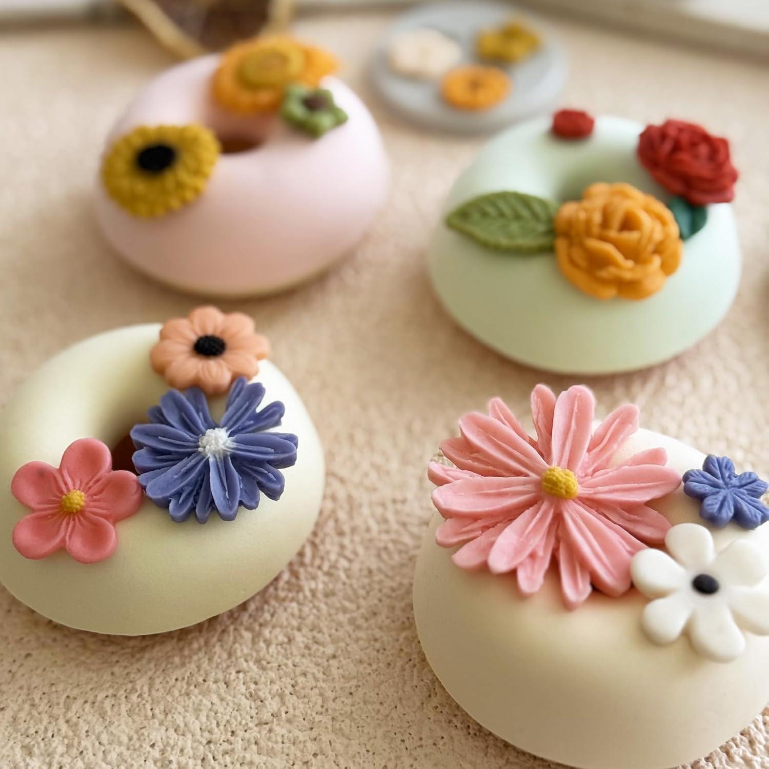 5 Moldes de Silicona para Chocolate Flores LLchunyun