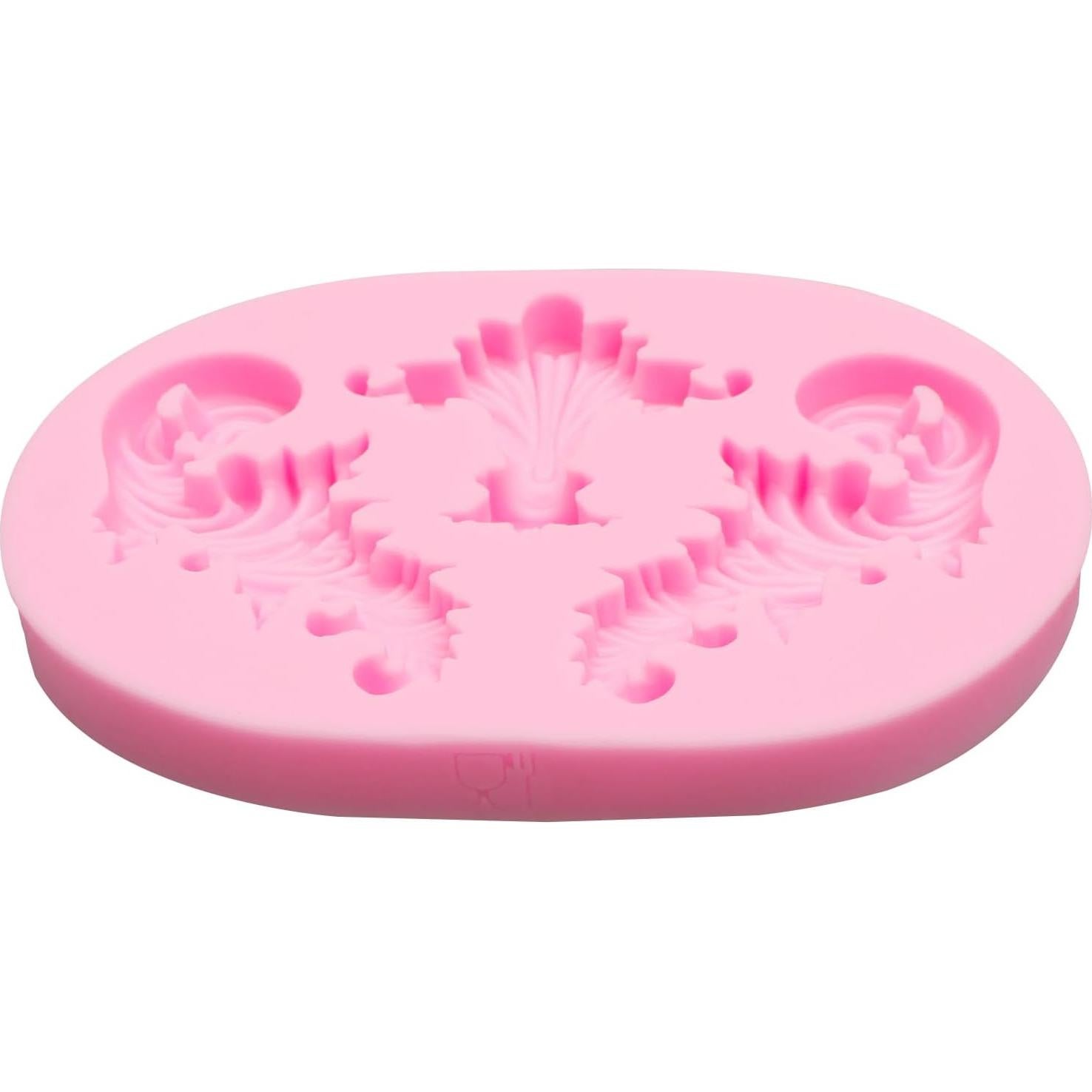 Set de Moldes de Silicona Caregene para Fondant Barroco 8 Piezas