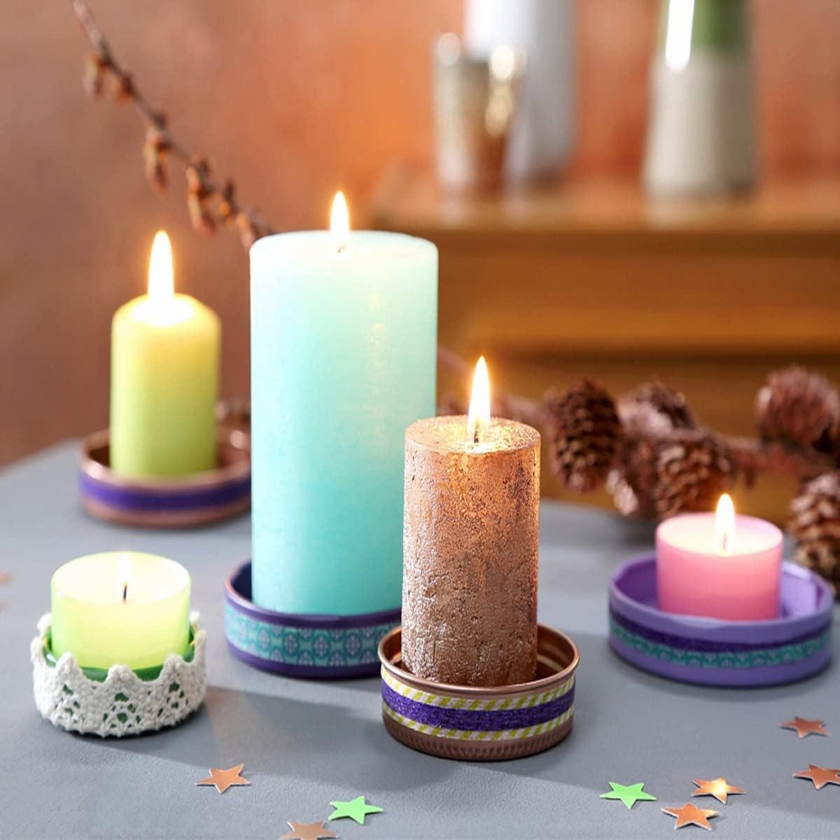 Moldes de Velas Cilíndricos HFYHWT - 4 Tamaños de Silicona