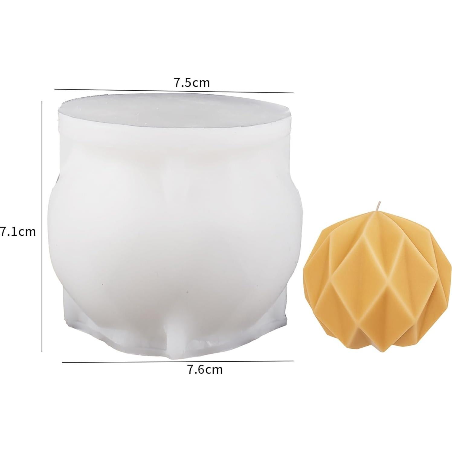 Molde de Silicona para Vela en Espiral Diamond - EVERELAM