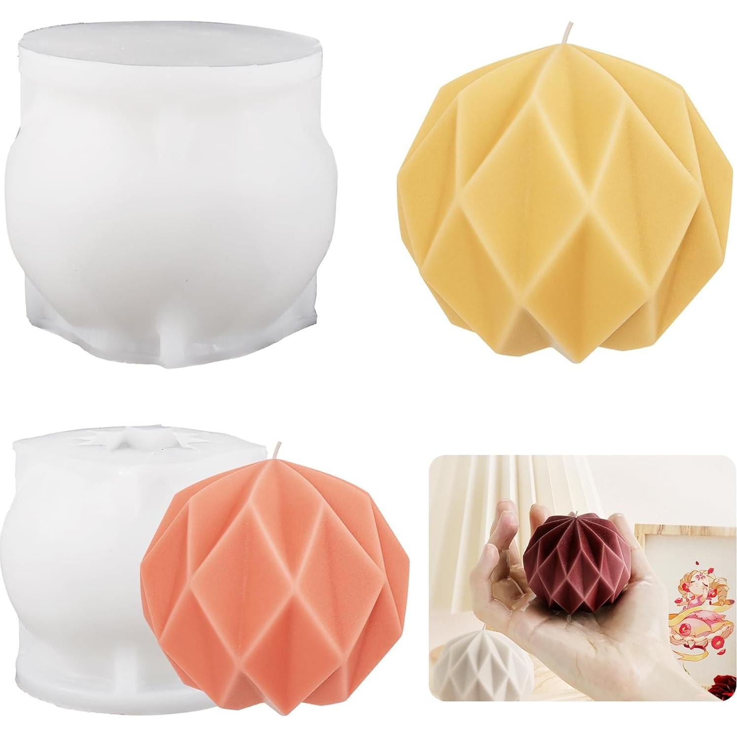 Molde de Silicona para Vela en Espiral Diamond - EVERELAM