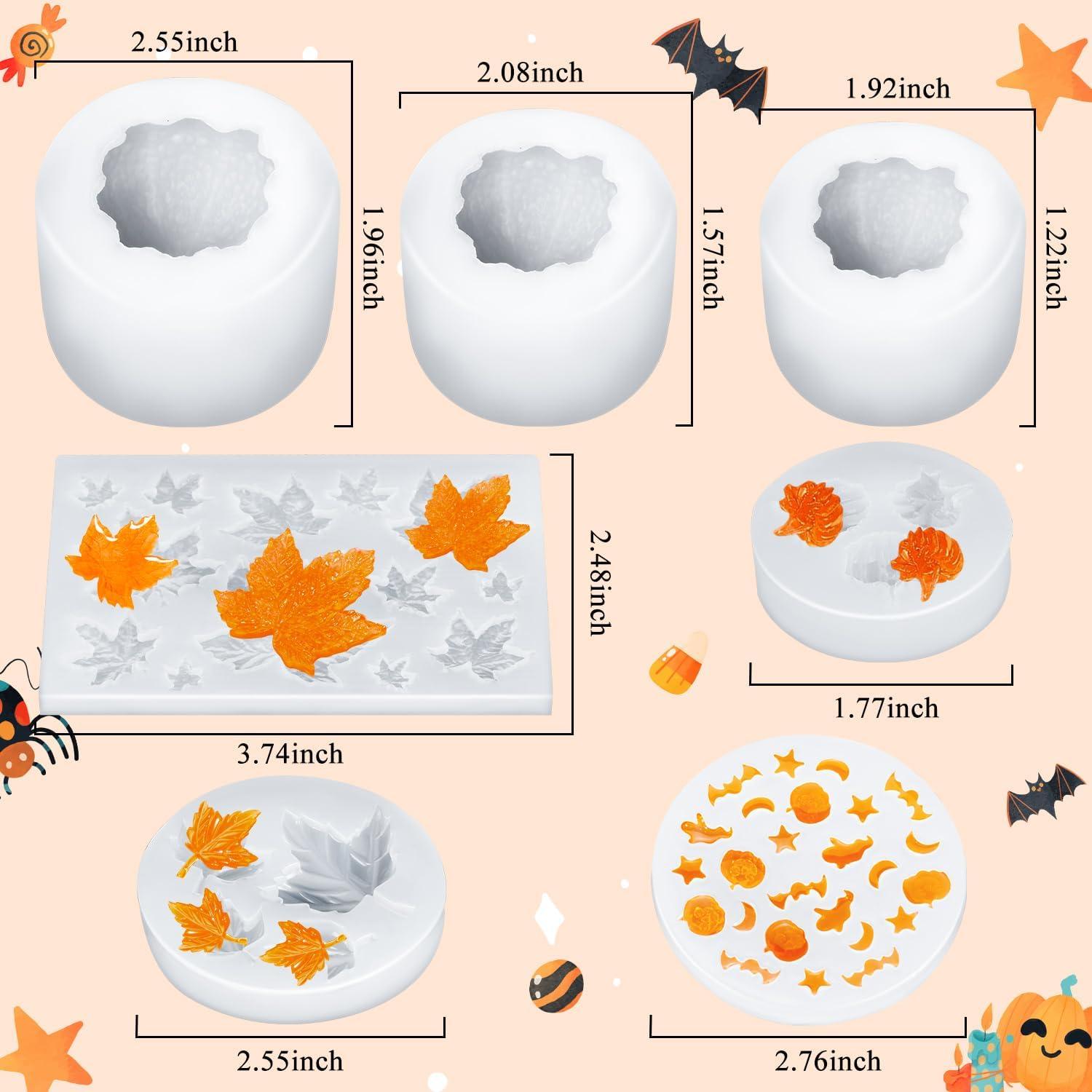 Moldes de Silicona para Velas Halloween KVCSYAW - 7 Pcs