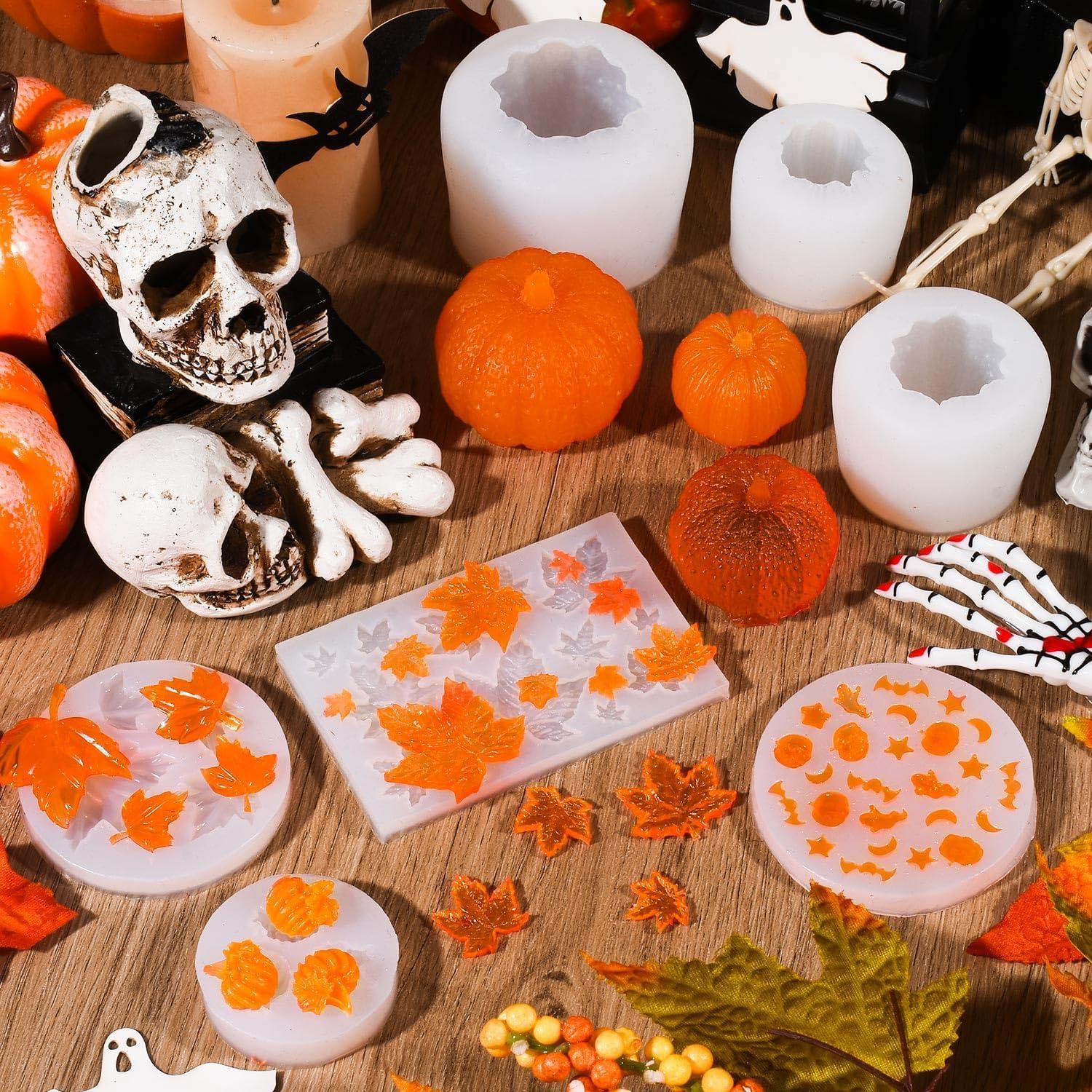 Moldes de Silicona para Velas Halloween KVCSYAW - 7 Pcs