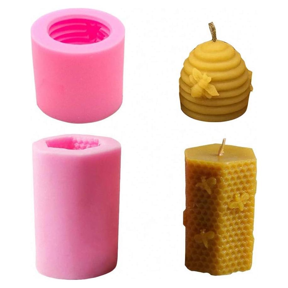 Molde de Silicona para Velas Panal de Abeja Fewo - 2 Piezas