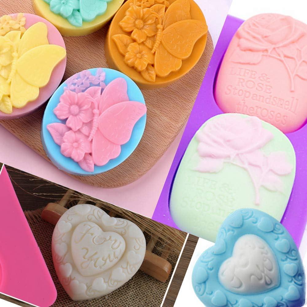 Paquete de 3 Moldes de Jabón Silicona Helpcook 6 Cavidades