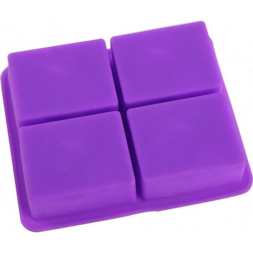 Molde de Jabón de Silicona HiParty Olas del Océano 4 Cavidades