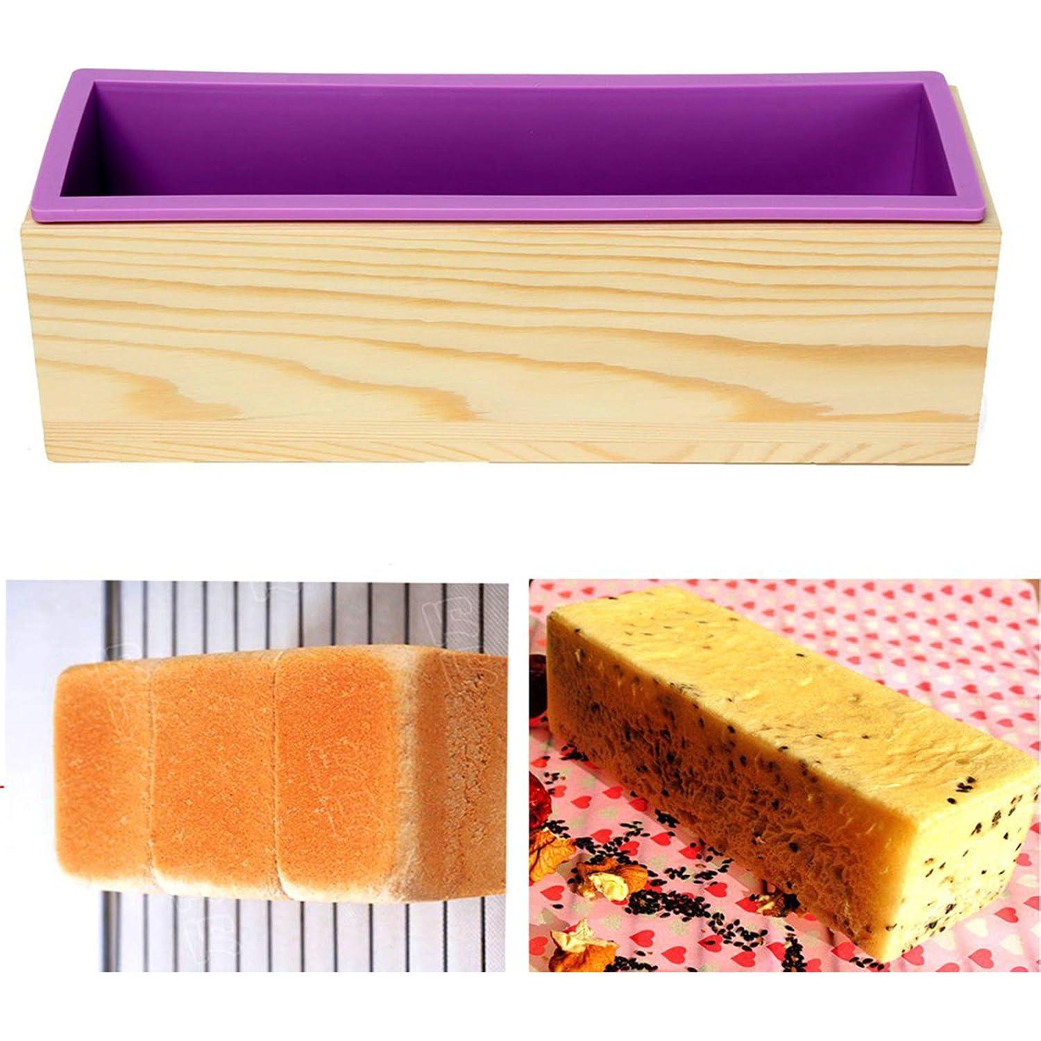 Molde de Silicona Rectangular Ogrmar 2PCS para Jabón y Pasteles