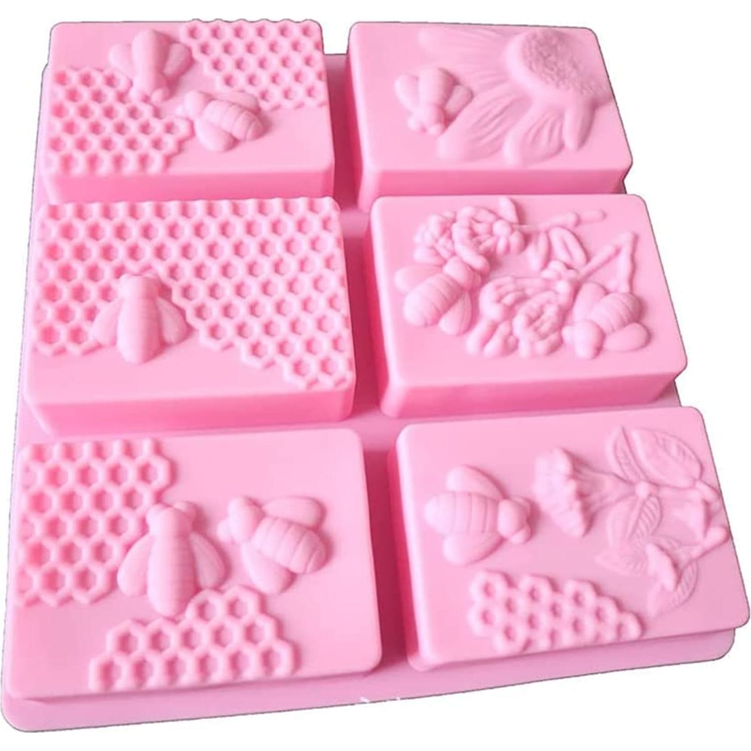 Moldes de Jabón de Silicona Rectangular DD-life 2 Pcs