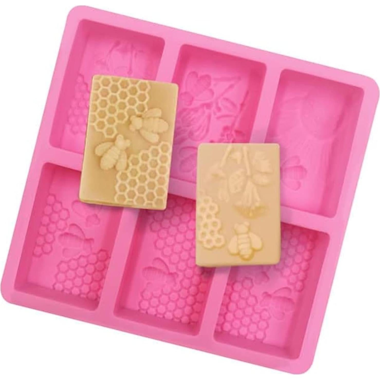 Moldes de Jabón de Silicona Rectangular DD-life 2 Pcs