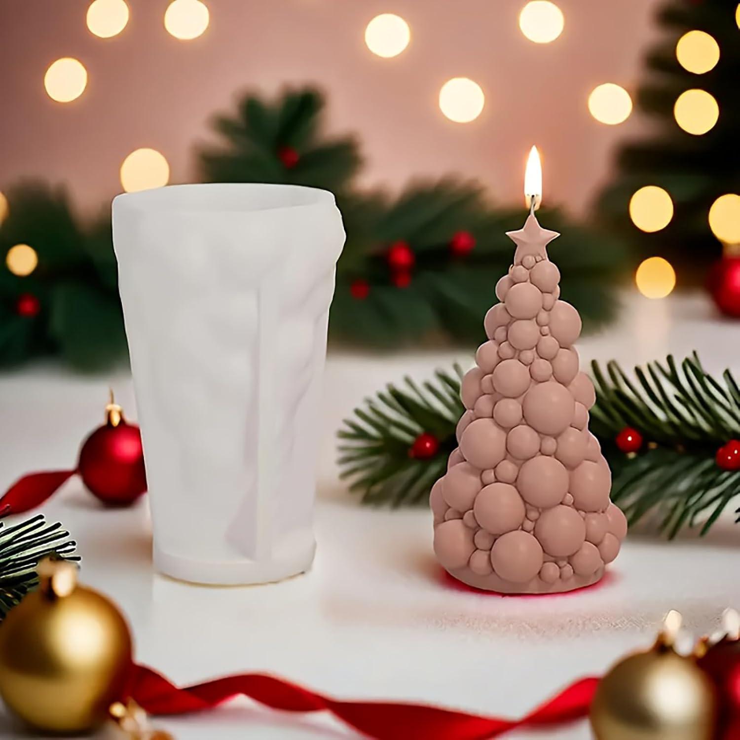 Molde de Silicona para Velas Lodeihoo Árbol Burbuja 3D