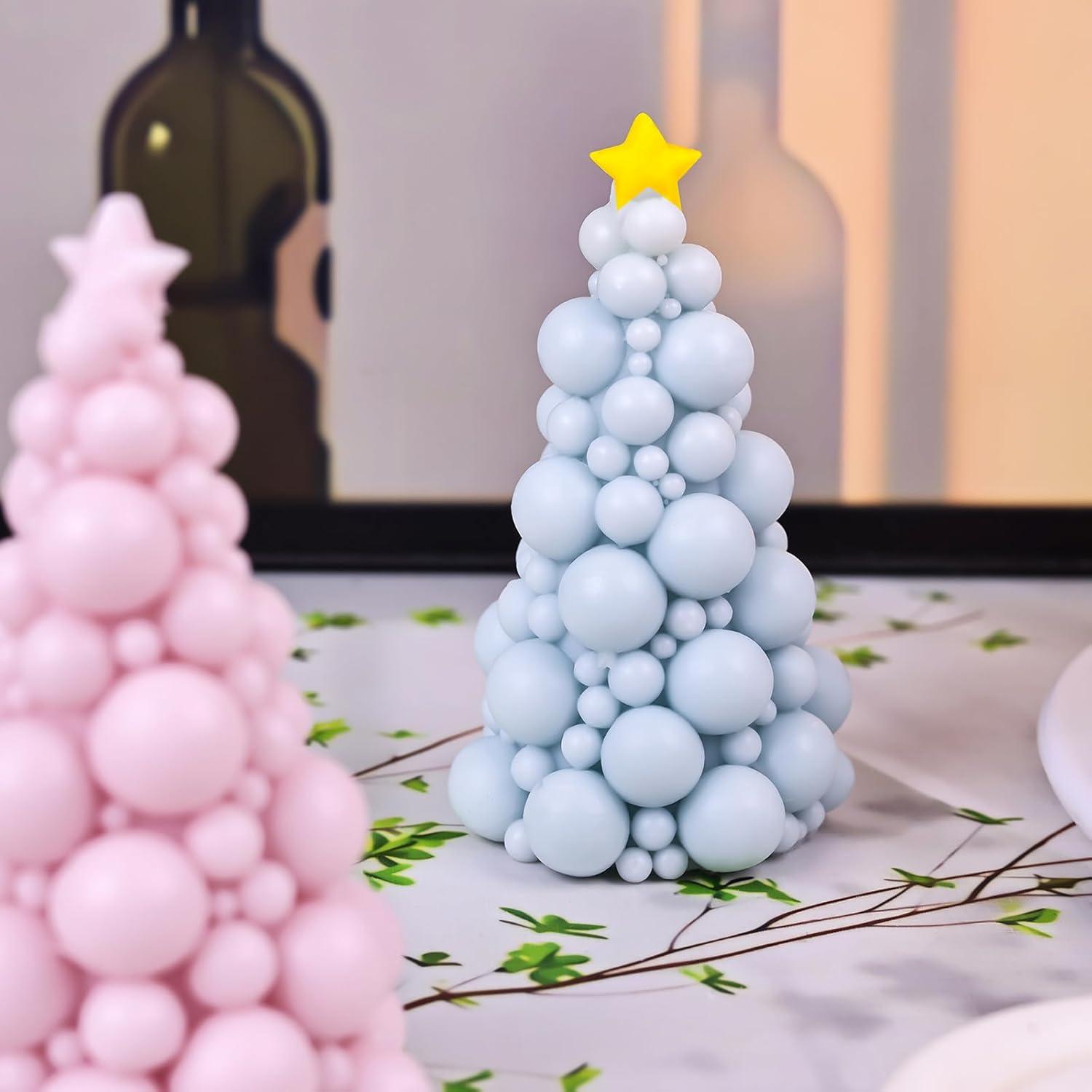 Molde de Silicona para Velas Lodeihoo Árbol Burbuja 3D