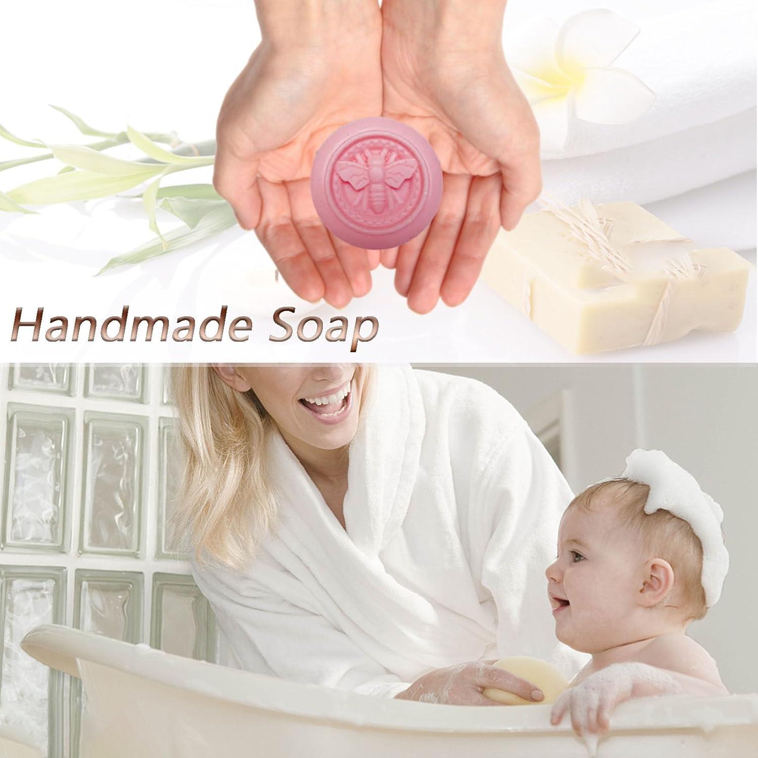 Paquete de 3 Moldes de Silicona para Jabón JIIVORS - Abeja