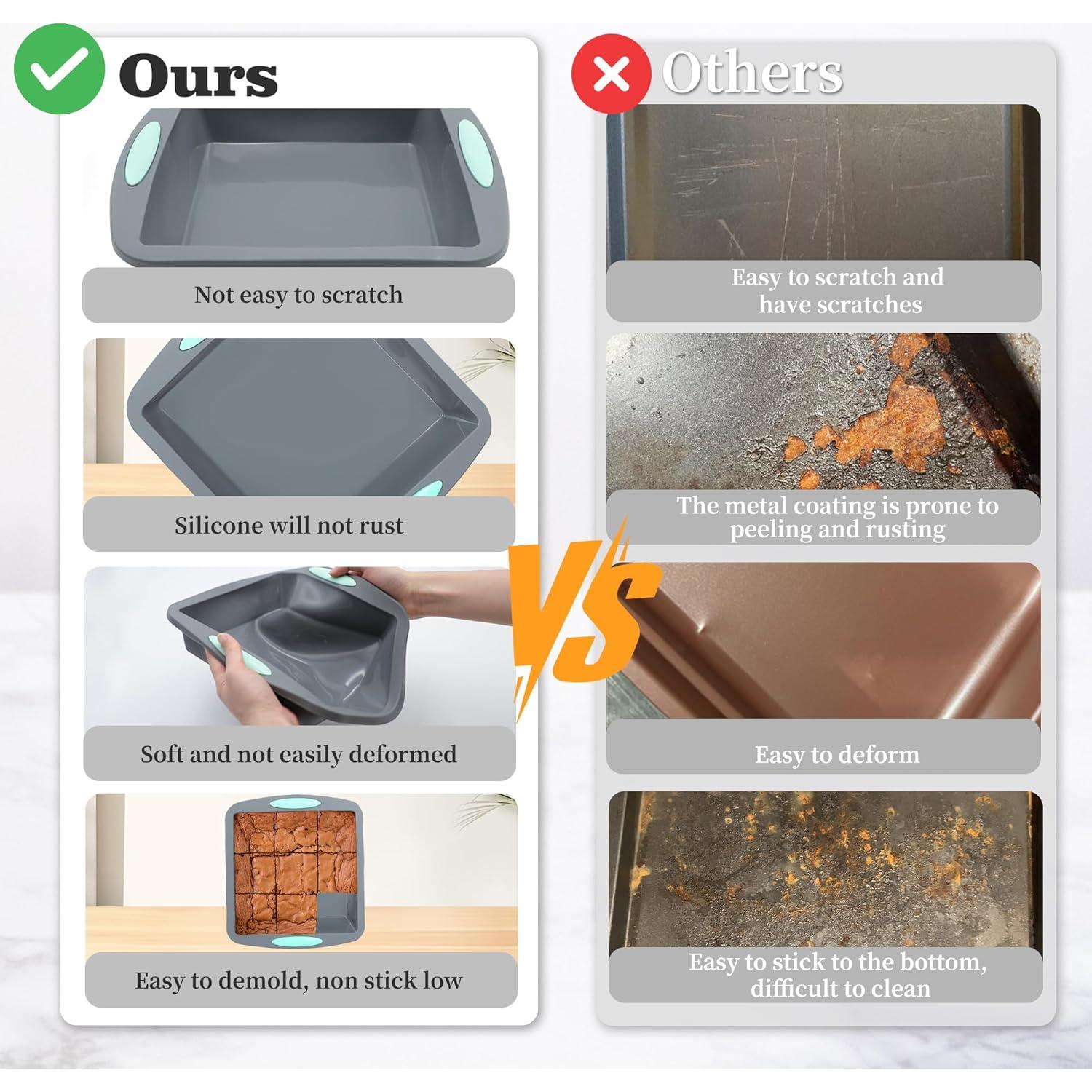 Juego de Moldes de Silicona para Hornear 54 Piezas Tongjude