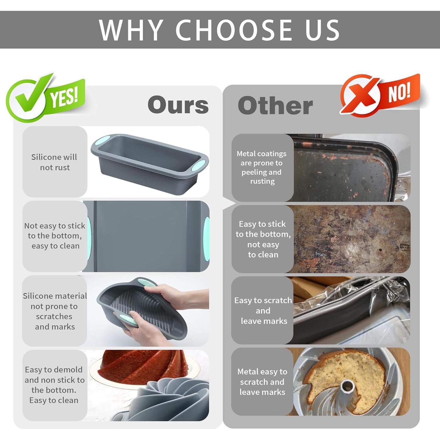 Juego de Utensilios de Hornear de Silicona 45 Piezas To Encounter