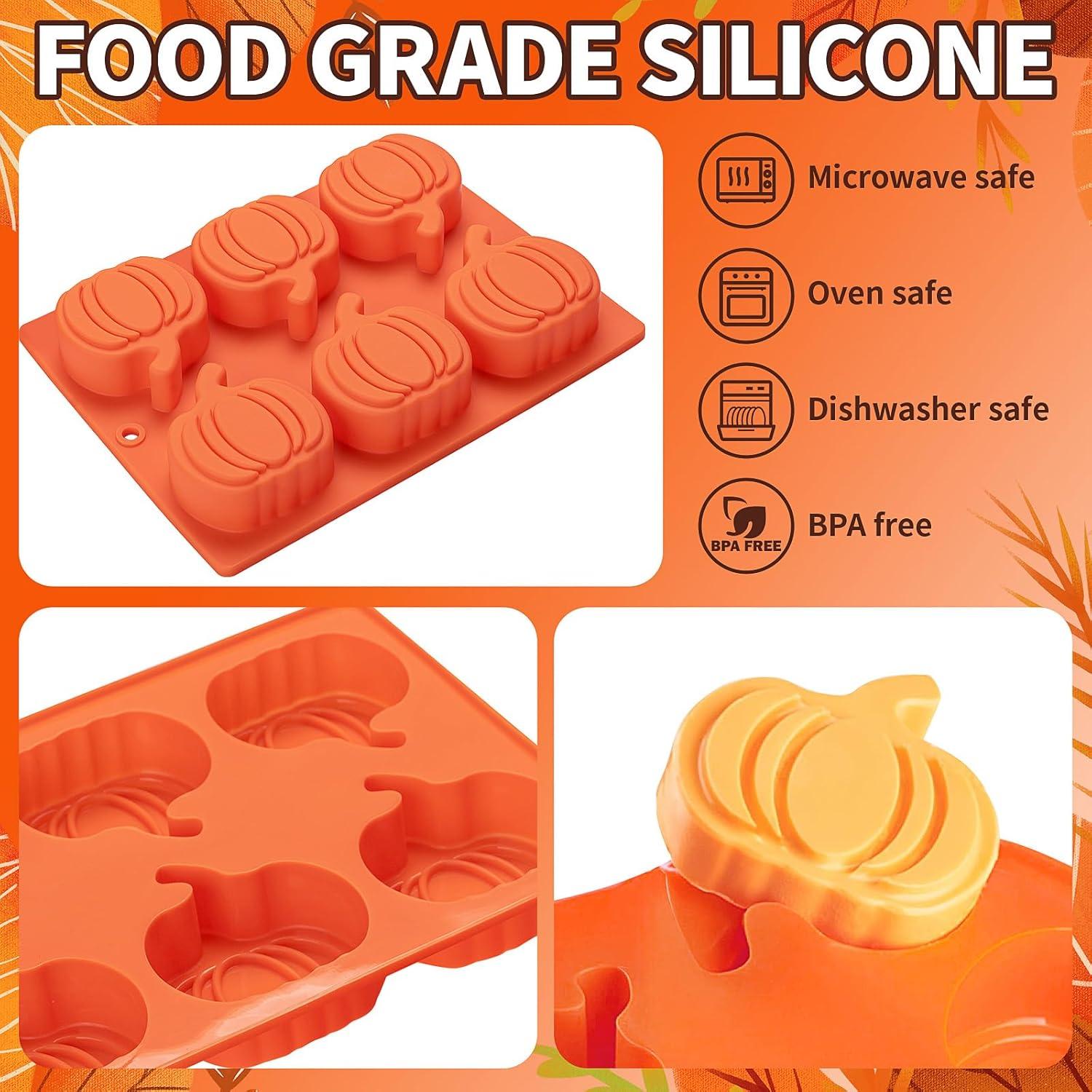 Moldes de Silicona para Pasteles Calabaza Yomvzake 2 Piezas