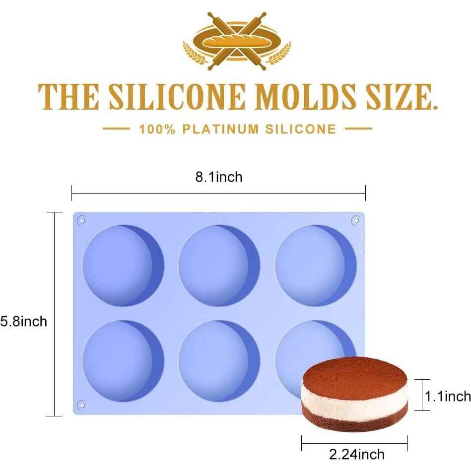 Moldes de Silicona para Chocolate y Galletas Oreo La Chat - 4 Piezas