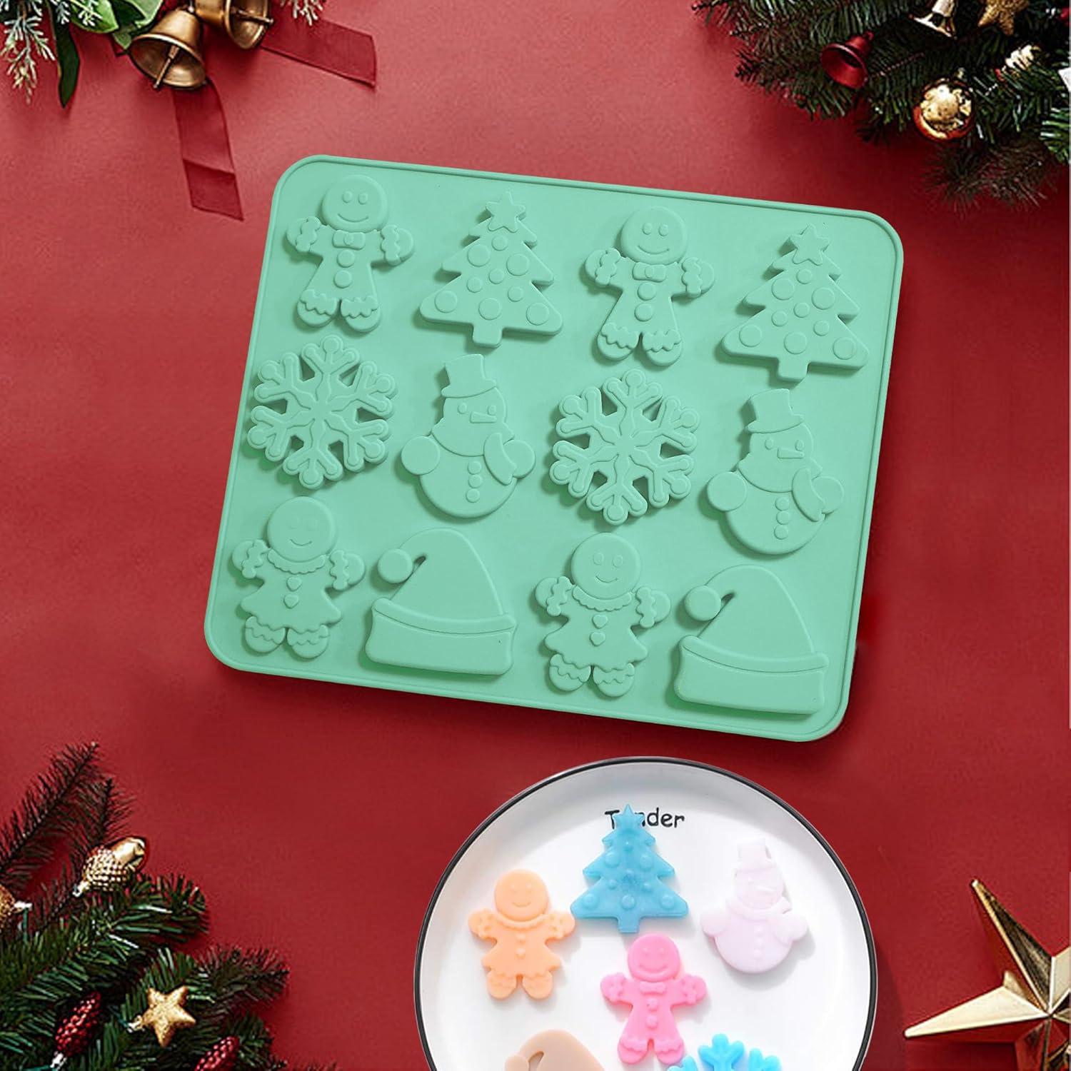 Molde de Silicona Zorazio Navidad 2Pack 12 Cavidades