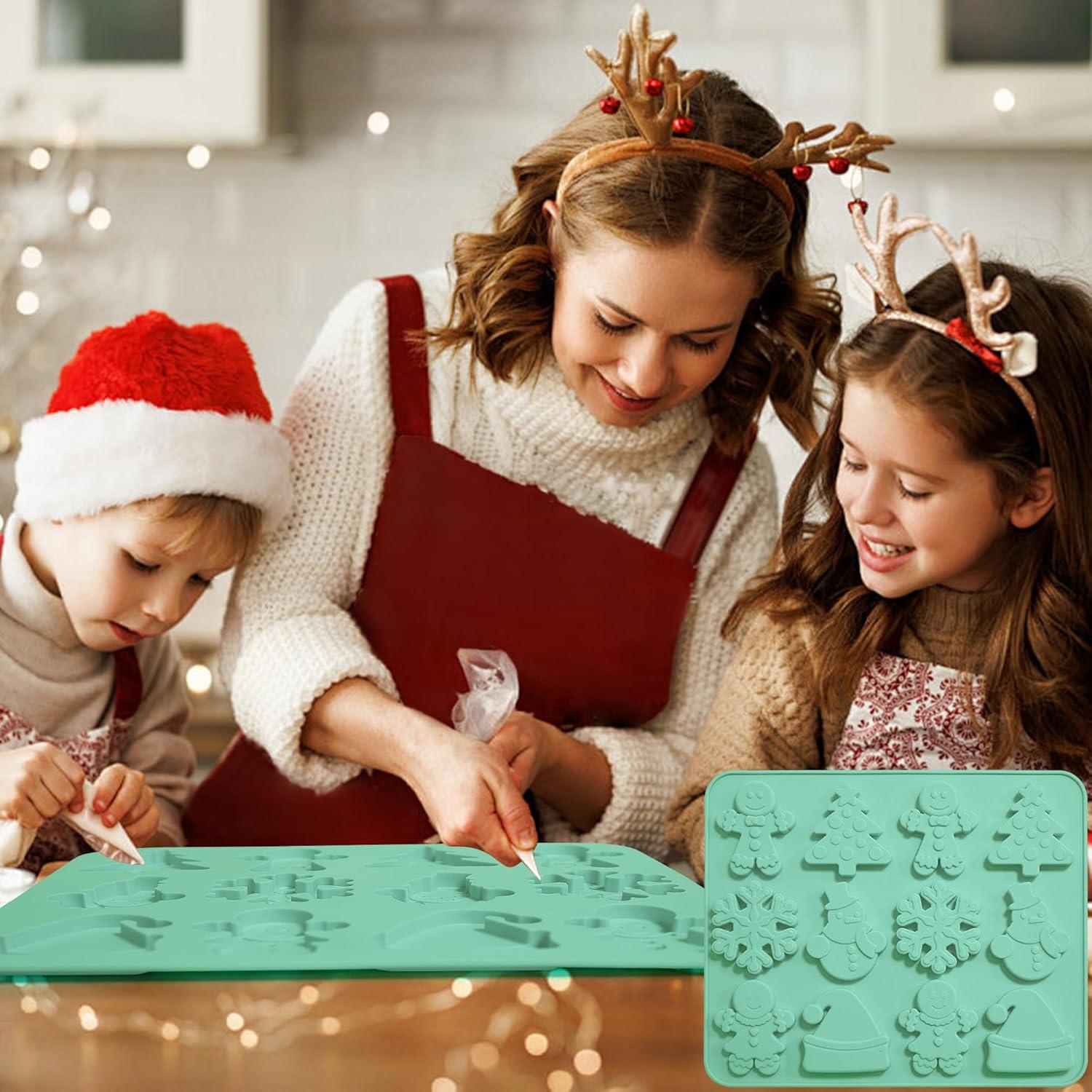 Molde de Silicona Zorazio Navidad 2Pack 12 Cavidades