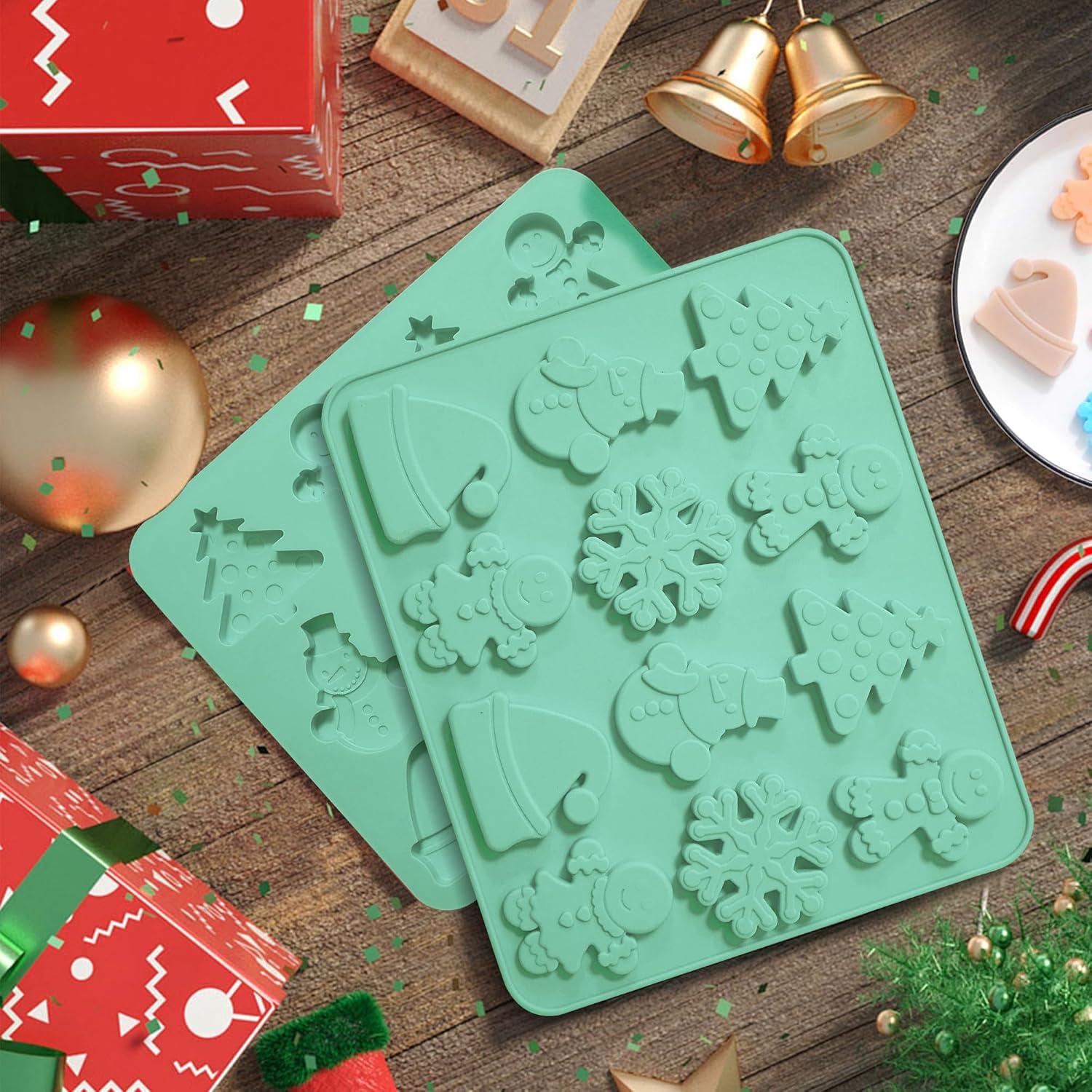 Molde de Silicona Zorazio Navidad 2Pack 12 Cavidades