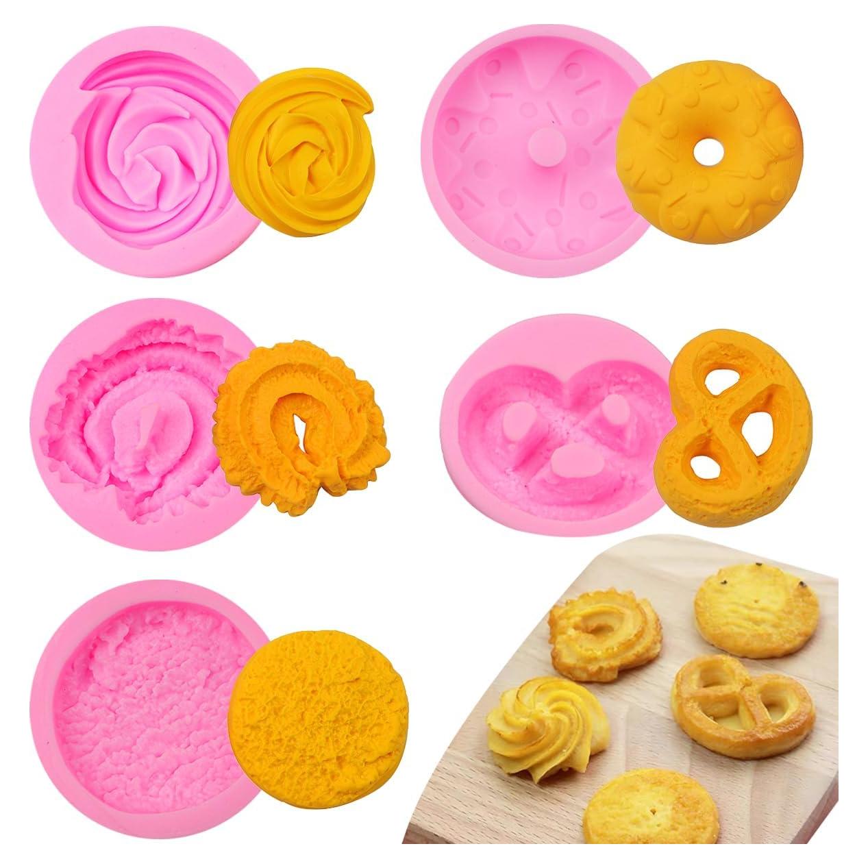 5 Moldes de Silicona para Fondant KuuGuu en Forma de Donut